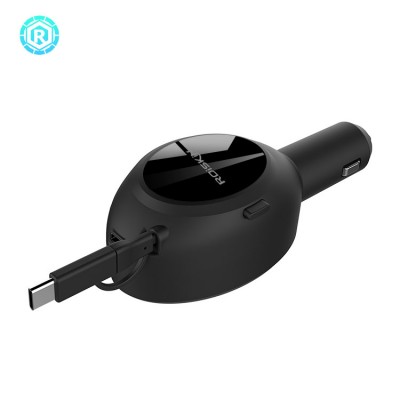 Hot Selling Amazon 2019 car charger with power bank for macbook pro phones